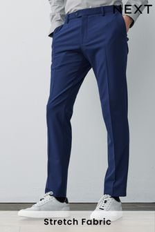 Bright Blue Slim Fit Motionflex Stretch Suit: Trousers (A20244) | kr442