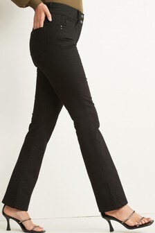 黑色 - 提臀、修身塑身喇叭牛仔褲 (A20337) | NT$1,720