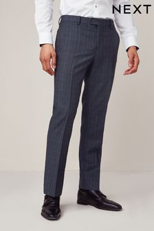 Blue Skinny Fit Check Suit: Trousers (A20487) | 64 €