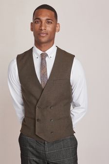 Grey Check Suit: Waistcoat (A20513) | €46