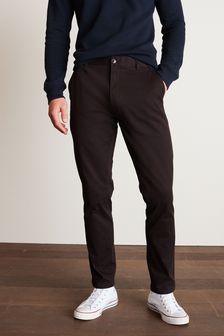 Dunkles Burgunderrot - Slim Fit - Chinohose mit Stretch (A20515) | 31 €