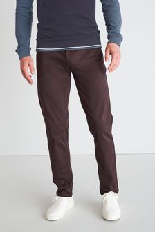 Deep Burgundy Straight Fit Stretch Chino Trousers (A20516) | 28 €