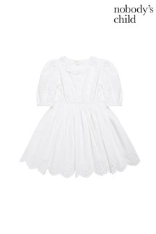 Somebodys Child White Gina Broderie Mini Dress (A20614) | €24