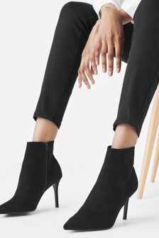 Black Forever Comfort Pointed Heeled Boots (A20723) | BGN 122