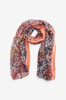 Animal/Colour Crinkle Light Weight Scarf (A21035) | 7 €