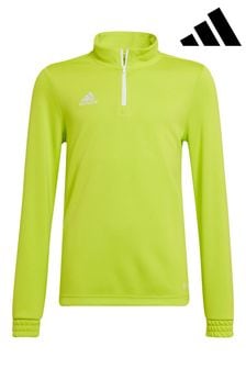 adidas Lime Green Junior Entrada 22 1/4 Zip Top (A21178) | kr325