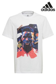 adidas Pogba T-Shirt mit Grafik, Weiß (A21292) | 27 €