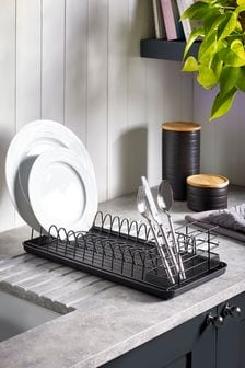 Black Black Slimline Dish Drainer and Cutlery Holder (A21580) | kr222