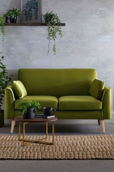 Opulent Velvet Olive Green Mila Light Leg 2 Seater 'Sofa In A Box' (A23611) | €535