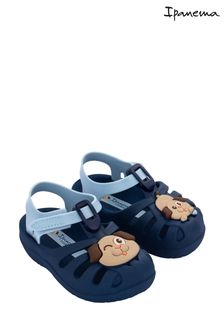 Niebieskie sandały niemowlęce Ipanema Summer z motywem psa (A24014) | 87 zł