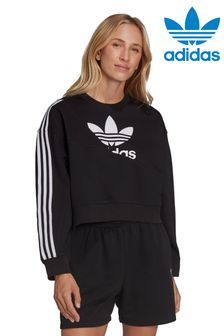 adidas Originals Womens White Split Crew-Neck Sweatshirt (A24072) | €31