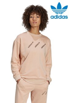adidas Originals Mania Sweatshirt mit Logo, Pink (A24107) | 74 €