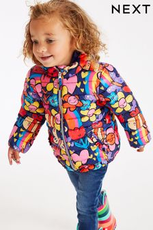 Navy Blue Character Shower Resistant Printed Padded Coat (3mths-7yrs) (A24290) | $36 - $41