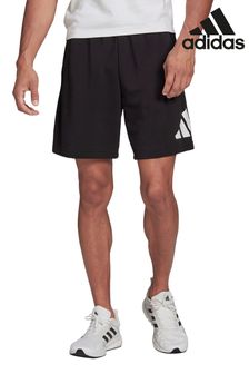 Schwarz - Adidas Shorts mit großem Logo (A26363) | 47 €
