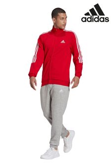 adidas Mens Red Essentials Tracksuit (A26403) | €73