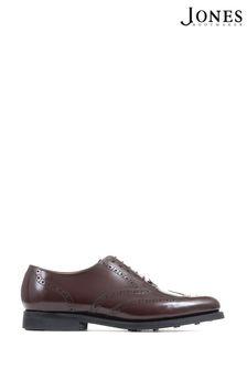 Jones Bootmaker Red Mayfair Goodyear Welted Leather Oxford Brogues (A26599) | €79