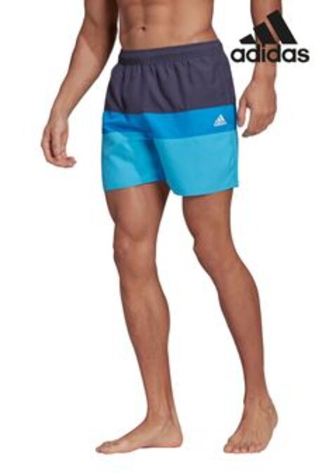 adidas Navy Colourblock 3-Stack Swim Shorts (A26857) | €41