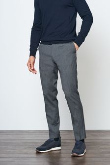 Grey Skinny Fit Trousers With Motion Flex Waistband (A27111) | SGD 36