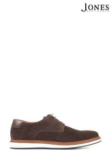 Коричневые мужские ботинки из кожи и замши на шнуровке Jones Bootmaker Lowen (A27163) | €105