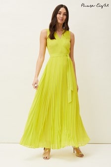 Phase Eight Yellow Molly Chiffon Maxi Dress (A27294) | 199 €
