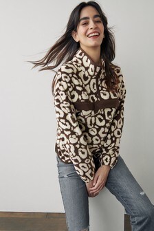 Natural Fleece Quarter Zip Sweater (A28254) | $45