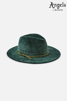 Accessorize Green Chenille Packable Fedora Hat (A28619) | €37