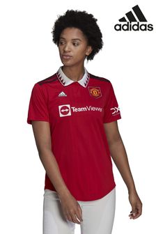 adidas Red Manchester United 22/23 Womens Home Jersey (A28627) | $106