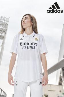 adidas White Real Madrid 22/23 Womens Home Jersey (A28630) | €46
