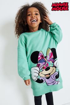 License Minnie Mouse Green Sequin - Vestido estilo suéter (3-16 años) (A28981) | 27 € - 35 €