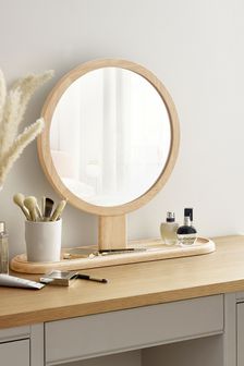 Natural Extra Large Scandi Vanity Mirror (A29049) | ₪ 180