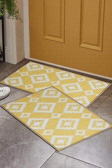 2 Pack Washable Geo Doormat (A29165) | $18