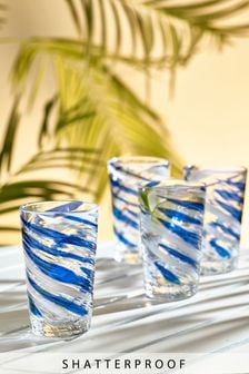 Nautical Outdoor Set of 4 Tall Tumblers (A29290) | $27