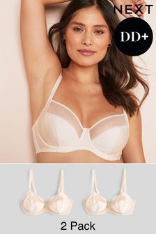 Nude DD+ Non Pad Full Cup Bras 2 Pack (A31033) | $69