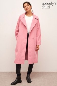 Nobody's Child Pink Wool Coat (A31116) | $262
