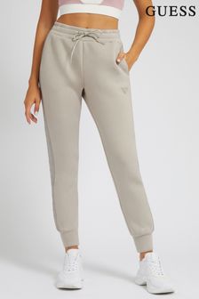 Guess Taupe Brown Athleisure Allie Scuba Logo Joggers (A31261) | €89