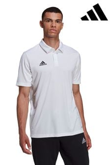adidas White Entrada 22 Polo Shirt (A31429) | $37