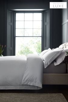 Silver Grey Collection Luxe 1000 Thread Count 100% Cotton Sateen Oxford Duvet Cover and Pillowcase Set (A31646) | NT$4,560 - NT$5,360