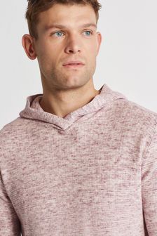 Pink Marl Knitted Hoodie (A32069) | $48