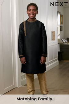 Черный - Курта для мальчиков с вышивкой (3-16 лет) (A32226) | €14 - €19
