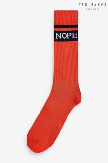 Ted Baker Nucool Orange Nope Word Socks