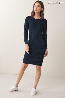 GANT Womens Stretch Cotton Cable Dress (A32553) | €72