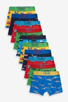 Multicolore - Lot de 10 boxers imprimés (1,5-12 ans) (A32599) | €33 - €35