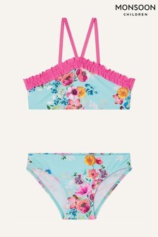Monsoon Pink Josie Floral Frill Bikini Set (A32887) | ₪ 65 - ₪ 84