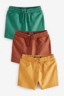 Green/Yellow/Orange Jersey Shorts 3 Pack (3mths-7yrs) (A32925) | €11 - €16