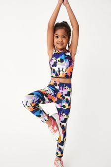 Navy Blue Camouflage Sports Leggings (3-16yrs) (A33177) | €3 - €5