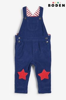 Boden Blue Jersey Lined Cord Dungarees (A33277) | €14 - €15