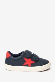 Navy Blue Standard Fit (F) Star Touch Fastening Shoes (A33832) | €6 - €8