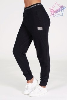 Pineapple Black Double Band Badge Joggers (A34028) | $44