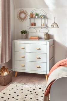 Grey Alix Kids Nursery 3 Drawer Chest of Drawers (A34364) | €490