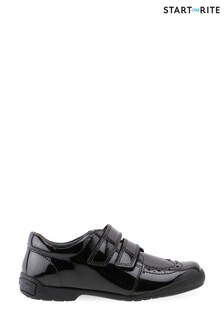 Start-Rite Flair Black Patent Leather Riptape School Shoes (A34460) | 67 €
